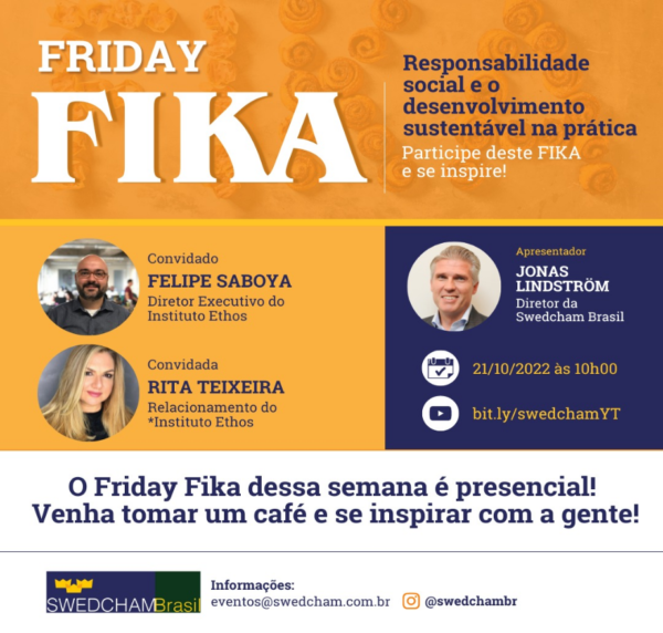 Friday Fika presencial - Instituto Ethos!