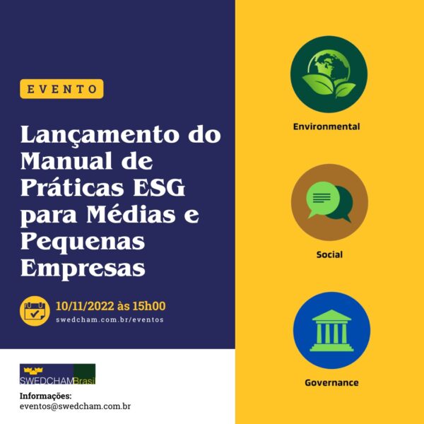 Lançamento do Manual de Práticas ESG para Médias e Pequenas Empresas
