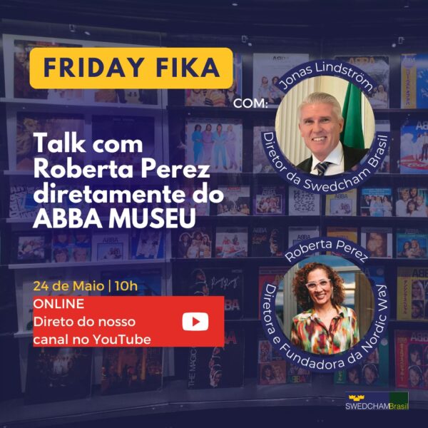 Friday Fika com Jonas e Roberta Perez - Live from ABBA MUSEUM!